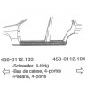 Reparaturblech Schweller Links