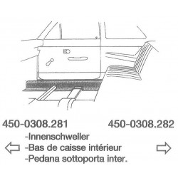 Reparaturblech Innenschweller Links