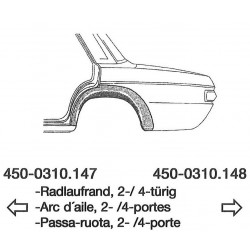 Reparaturblech Radlauf Links 2+4 Türig