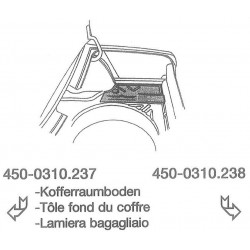Reparaturblech Kofferrraumboden Links