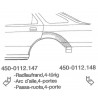 Reparaturblech Radlaufrand Hinten Links